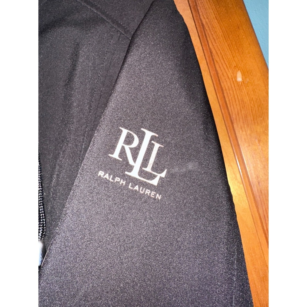 LRL Ralph Lauren Womens Long Black Softshell Hooded Coat Small - Picture 6 of 12